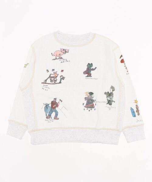 DENIM DUNGAREE（デニムダンガリー）の「トンプキン裏毛 リバーシブル スウェット（スウェット・キッズ・ピンク/グレー/グレー系その他/ベージュ系その他・130/140）」の3枚目の写真