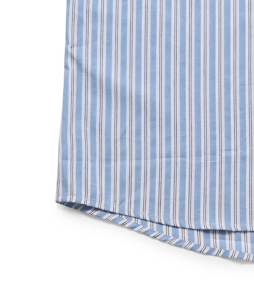 ADAM ET ROPE'（アダムエロペ）の「【アウトレット店舗・WEB限定】ストライプBDBIGシャツ（シャツ/ブラウス・メンズ・ベージュ系その他/ブルー系その他5・LL/L/M）」の7枚目の写真