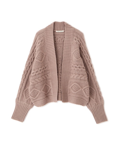 NATURAL BEAUTY BASIC(ナチュラルビューティーベーシック)の「ケーブルショートカーディガン(ニット/セーター・レディース・オフホワイト/ベージュ/グレー系その他・MEDIUM)」の21枚目の写真