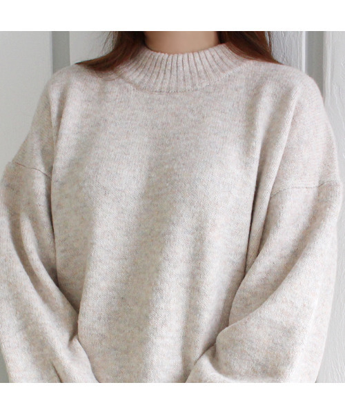 MODE ROBE（モードローブ）の「オーバーサイズニット（ニット/セーター・レディース・チャコールグレー/ベージュ/パープル/イエロー/アイボリー・FREE）」の17枚目の写真