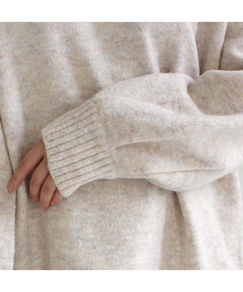 MODE ROBE（モードローブ）の「オーバーサイズニット（ニット/セーター・レディース・チャコールグレー/ベージュ/パープル/イエロー/アイボリー・FREE）」の18枚目の写真