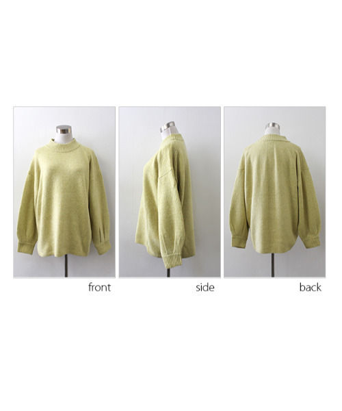 MODE ROBE（モードローブ）の「オーバーサイズニット（ニット/セーター・レディース・チャコールグレー/ベージュ/パープル/イエロー/アイボリー・FREE）」の13枚目の写真