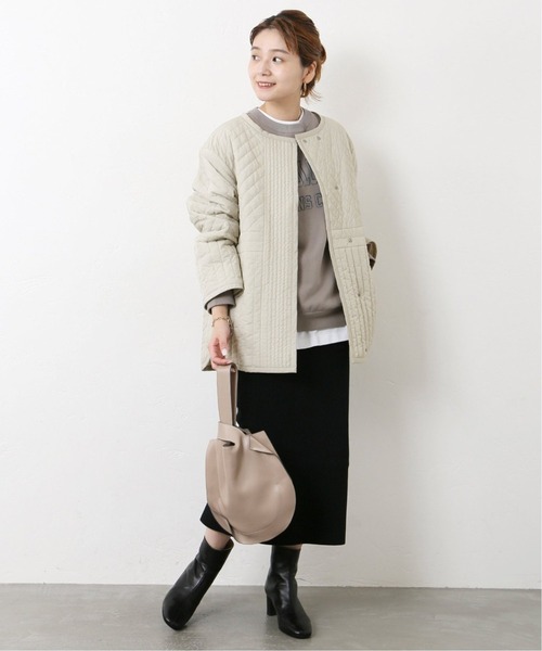 JOURNAL STANDARD(ジャーナルスタンダード)の「イレギュラーキルティングミドルブルゾン◆2(ブルゾン・レディース・ブラック/グレー・FREE)」の16枚目の写真