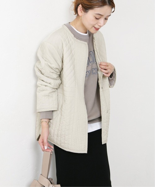 JOURNAL STANDARD(ジャーナルスタンダード)の「イレギュラーキルティングミドルブルゾン◆2(ブルゾン・レディース・ブラック/グレー・FREE)」の6枚目の写真