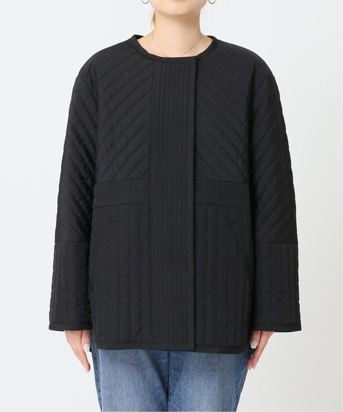 JOURNAL STANDARD(ジャーナルスタンダード)の「イレギュラーキルティングミドルブルゾン◆2(ブルゾン・レディース・ブラック/グレー・FREE)」の3枚目の写真