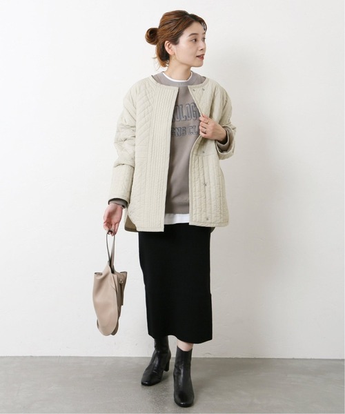 JOURNAL STANDARD(ジャーナルスタンダード)の「イレギュラーキルティングミドルブルゾン◆2(ブルゾン・レディース・ブラック/グレー・FREE)」の15枚目の写真