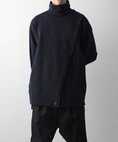 ato(アトウ)の「TURTLENECK PULL-OVER(Tシャツ/カットソー・メンズ・ブラック/ネイビー/ライトベージュ・46/48)」の3枚目の写真