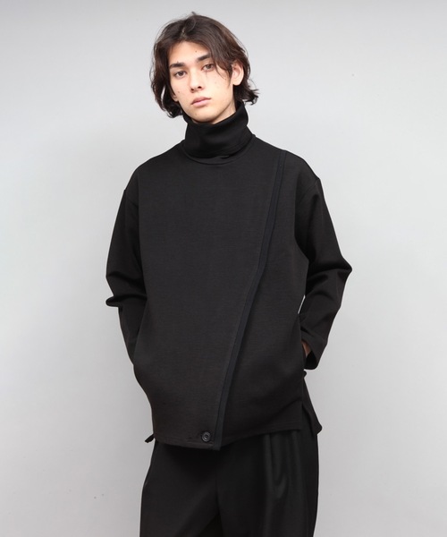 ato(アトウ)の「TURTLENECK PULL-OVER(Tシャツ/カットソー・メンズ・ブラック/ネイビー/ライトベージュ・46/48)」の2枚目の写真