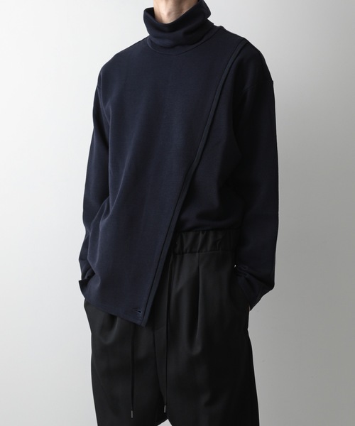 ato(アトウ)の「TURTLENECK PULL-OVER(Tシャツ/カットソー・メンズ・ブラック/ネイビー/ライトベージュ・46/48)」の12枚目の写真