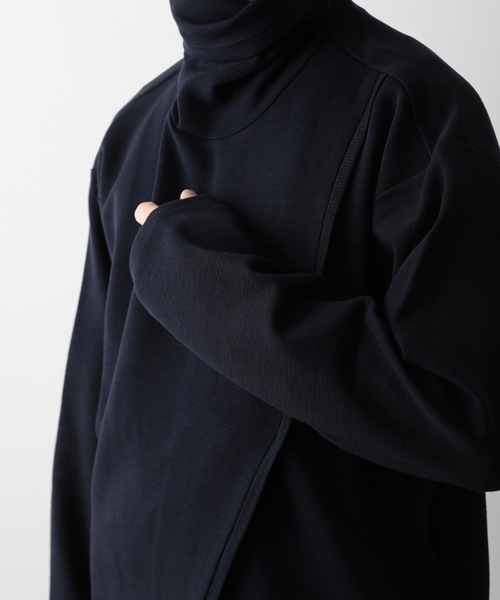 ato(アトウ)の「TURTLENECK PULL-OVER(Tシャツ/カットソー・メンズ・ブラック/ネイビー/ライトベージュ・46/48)」の14枚目の写真