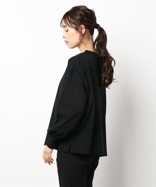 COLONY 2139（コロニートゥーワンスリーナイン）の「ソフトコットンボリューム袖ロンT（Tシャツ/カットソー・レディース・オフホワイト/ブラック/ライトグレー・FREE）」の5枚目の写真