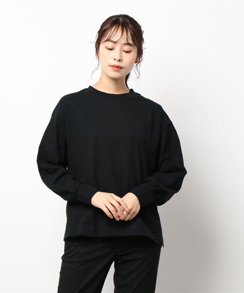 COLONY 2139（コロニートゥーワンスリーナイン）の「ソフトコットンボリューム袖ロンT（Tシャツ/カットソー・レディース・オフホワイト/ブラック/ライトグレー・FREE）」の8枚目の写真