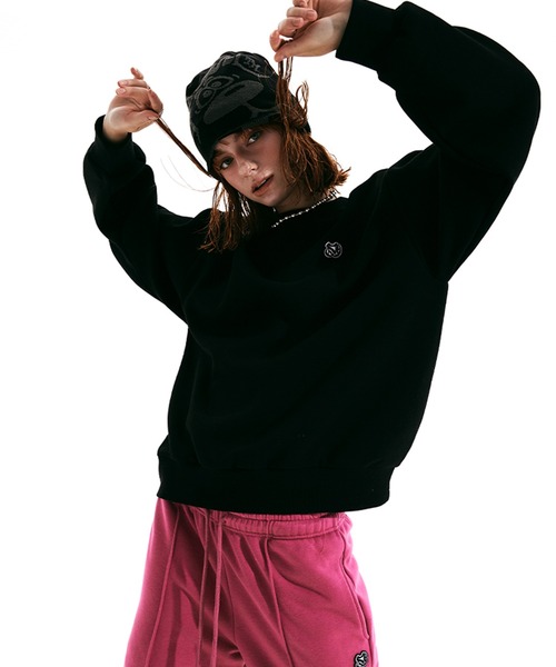 SCULPTOR（スカルプター）の「Micro Monogram Soft Swesatshirt /マイクロモノグラムソフトスウェットシャツ（スウェット・レディース・ブラック/ホワイト系その他・FREE）」の12枚目の写真