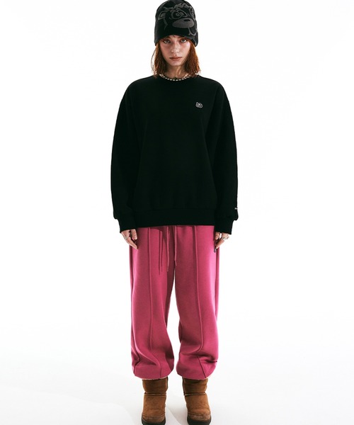 SCULPTOR（スカルプター）の「Micro Monogram Soft Swesatshirt /マイクロモノグラムソフトスウェットシャツ（スウェット・レディース・ブラック/ホワイト系その他・FREE）」の5枚目の写真