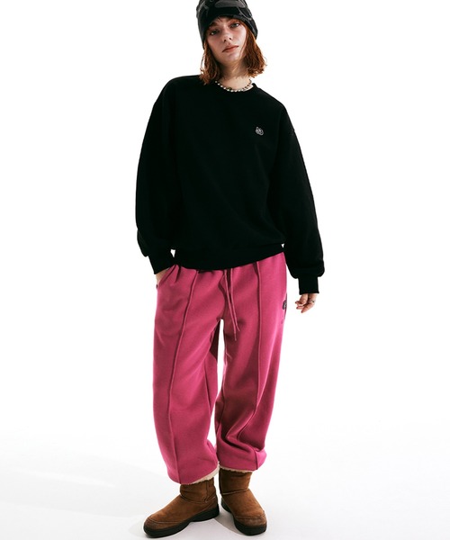 SCULPTOR（スカルプター）の「Micro Monogram Soft Swesatshirt /マイクロモノグラムソフトスウェットシャツ（スウェット・レディース・ブラック/ホワイト系その他・FREE）」の9枚目の写真