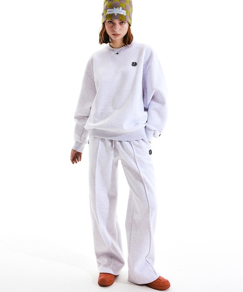 SCULPTOR（スカルプター）の「Micro Monogram Soft Swesatshirt /マイクロモノグラムソフトスウェットシャツ（スウェット・レディース・ブラック/ホワイト系その他・FREE）」の6枚目の写真