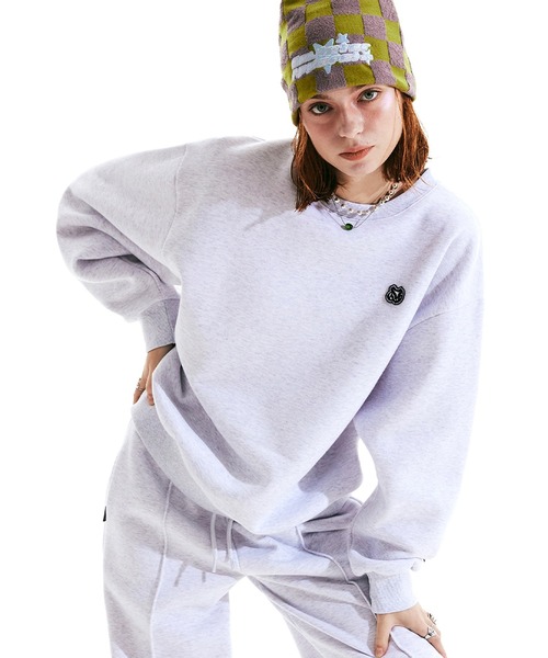 SCULPTOR（スカルプター）の「Micro Monogram Soft Swesatshirt /マイクロモノグラムソフトスウェットシャツ（スウェット・レディース・ブラック/ホワイト系その他・FREE）」の10枚目の写真