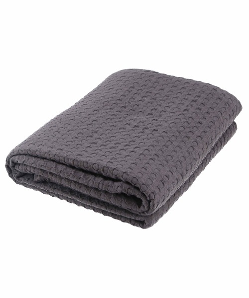 KATHARINE ROSS（キャサリンロス）の「【KATHARINE ROSS】CIRKEL ベッドカバーやソファーカバーにも使えるワッフルコットンスローケット140×200 WEB限定（ブランケット・レディース・チャコールグレー/アイボリー/ライトパープル/マスタード・MEDIUM）」の17枚目の写真