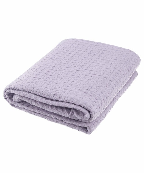 KATHARINE ROSS（キャサリンロス）の「【KATHARINE ROSS】CIRKEL ベッドカバーやソファーカバーにも使えるワッフルコットンスローケット140×200 WEB限定（ブランケット・レディース・チャコールグレー/アイボリー/ライトパープル/マスタード・MEDIUM）」の12枚目の写真