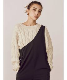 EVRIS | ショートラメケーブルニット(ニット/セーター)