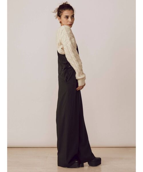 EVRIS（エヴリス）の「ショートラメケーブルニット（ニット/セーター・レディース・グリーン/ホワイト/ブラック・FREE）」の7枚目の写真