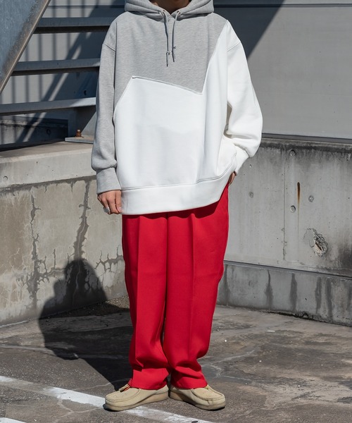 kutir(クティール)の「切り替え配色裏起毛ビッグシルエットパーカー(パーカー・メンズ・ブラック/グレー/カーキ・MEDIUM/LARGE)」の21枚目の写真