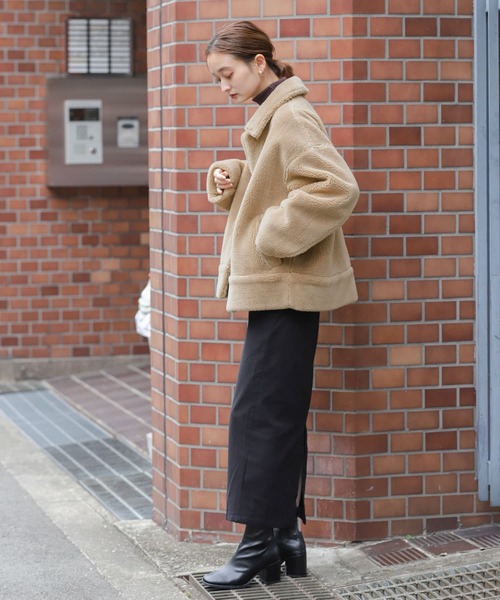 SENSE OF PLACE by URBAN RESEARCH(センスオブプレイスバイアーバンリサーチ)の「ボアブルゾン(ブルゾン・レディース・ブラック/ベージュ/アイボリー・ONE)」の20枚目の写真