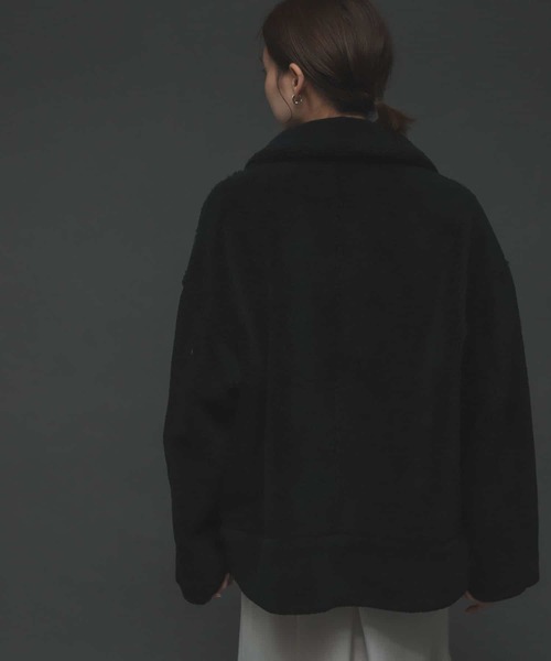 SENSE OF PLACE by URBAN RESEARCH(センスオブプレイスバイアーバンリサーチ)の「ボアブルゾン(ブルゾン・レディース・ブラック/ベージュ/アイボリー・ONE)」の11枚目の写真