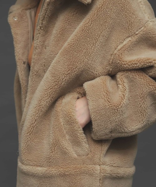 SENSE OF PLACE by URBAN RESEARCH(センスオブプレイスバイアーバンリサーチ)の「ボアブルゾン(ブルゾン・レディース・ブラック/ベージュ/アイボリー・ONE)」の8枚目の写真