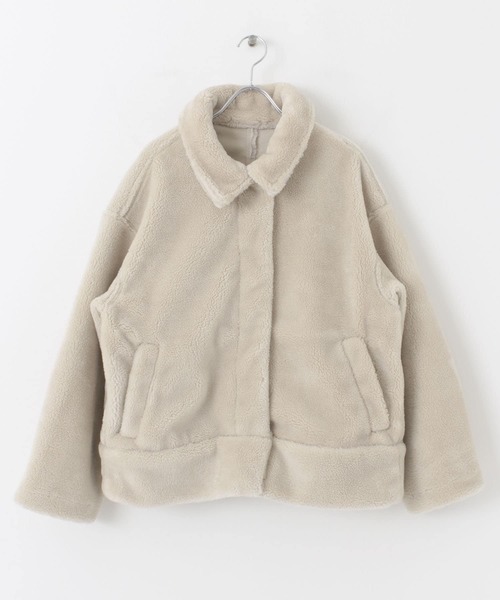 SENSE OF PLACE by URBAN RESEARCH(センスオブプレイスバイアーバンリサーチ)の「ボアブルゾン(ブルゾン・レディース・ブラック/ベージュ/アイボリー・ONE)」の15枚目の写真