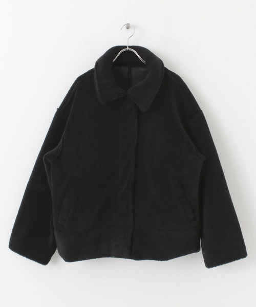 SENSE OF PLACE by URBAN RESEARCH(センスオブプレイスバイアーバンリサーチ)の「ボアブルゾン(ブルゾン・レディース・ブラック/ベージュ/アイボリー・ONE)」の9枚目の写真