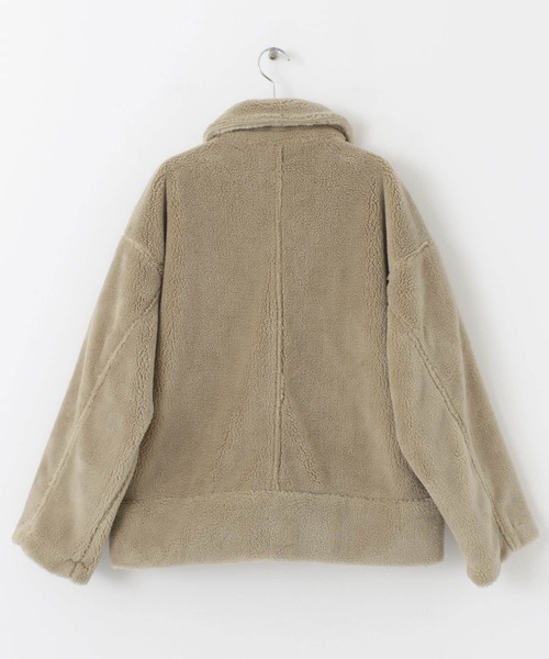 SENSE OF PLACE by URBAN RESEARCH(センスオブプレイスバイアーバンリサーチ)の「ボアブルゾン(ブルゾン・レディース・ブラック/ベージュ/アイボリー・ONE)」の19枚目の写真