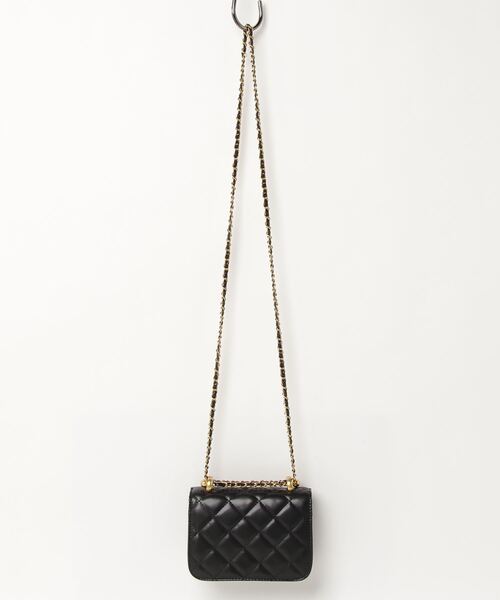 .KOM（ドットコム）の「『.kom/ドットケーオーエム』キルティングミニチェーンバッグ（ショルダーバッグ・レディース・ホワイト/ボルドー/ブラック・FREE）」の14枚目の写真