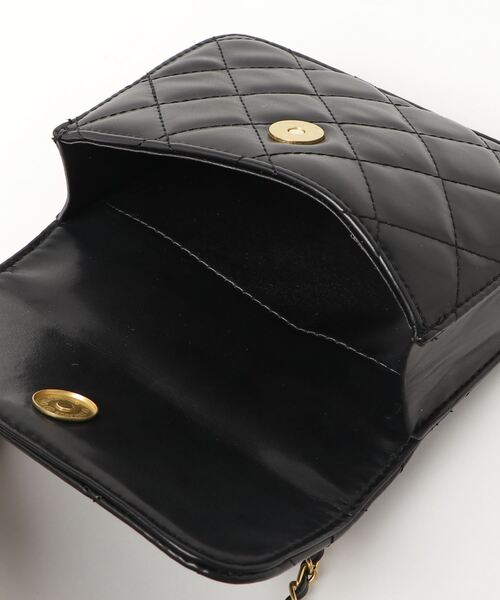 kom/ドットケーオーエム』キルティングミニチェーンバッグ（ショルダー