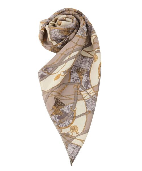 RESEXXY（リゼクシー）の「チェーンパターンスカーフ（バンダナ/スカーフ・レディース・ベージュ/ピンク・FREE）」の3枚目の写真