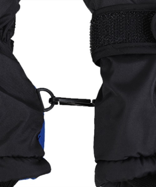 DAY CLOSET(デイ クローゼット)の「メンズ 裏起毛滑り止め付きバイカラー撥水加工レジャースノーグローブ(手袋・メンズ・ネイビー/ブラック×グレー/ブラック×ブラック/ブラック×ブルー・ONE SIZE)」の8枚目の写真