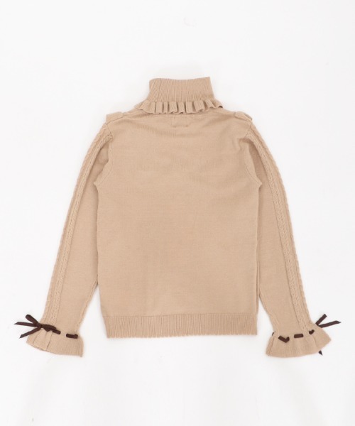 axes femme（アクシーズファム）の「ヨークリボンフリルニットＰＯ（ニット/セーター・キッズ・ブルーグレー/モカ・XXX-LARGE/XX-LARGE/X-LARGE）」の17枚目の写真