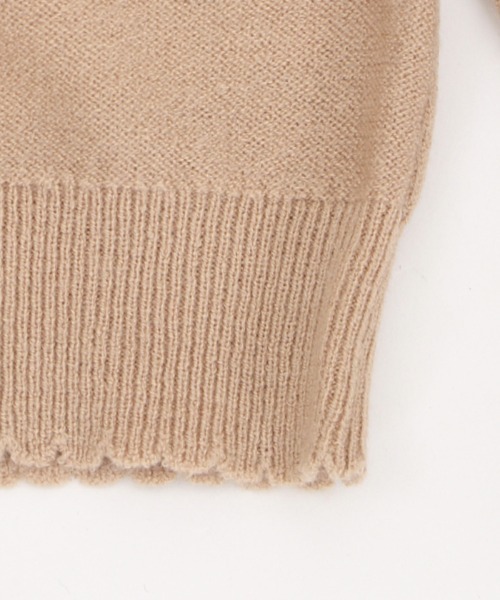 axes femme（アクシーズファム）の「ヨークリボンフリルニットＰＯ（ニット/セーター・キッズ・ブルーグレー/モカ・XXX-LARGE/XX-LARGE/X-LARGE）」の19枚目の写真