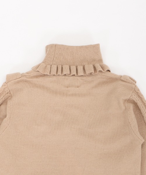 axes femme（アクシーズファム）の「ヨークリボンフリルニットＰＯ（ニット/セーター・キッズ・ブルーグレー/モカ・XXX-LARGE/XX-LARGE/X-LARGE）」の5枚目の写真