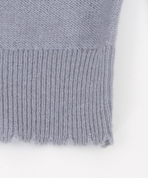 axes femme（アクシーズファム）の「ヨークリボンフリルニットＰＯ（ニット/セーター・キッズ・ブルーグレー/モカ・XXX-LARGE/XX-LARGE/X-LARGE）」の10枚目の写真