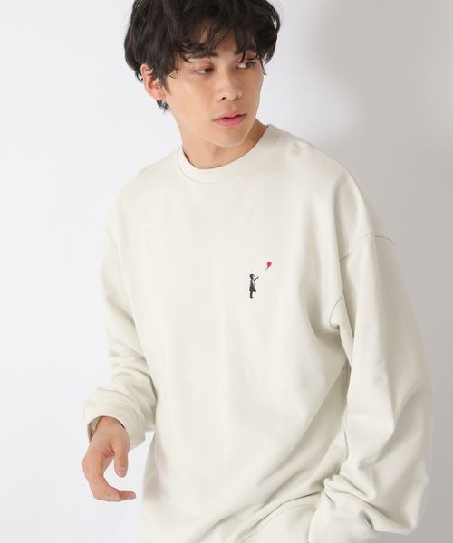 LOWRYS FARM(ローリーズファーム)の「BRANDALISEDコラボバンクシー2 261809(スウェット・メンズ・パープル/グレー/ブルー/グリーン・MEDIUM/LARGE)」の10枚目の写真