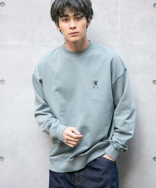 LOWRYS FARM(ローリーズファーム)の「BRANDALISEDコラボバンクシー2 261809(スウェット・メンズ・パープル/グレー/ブルー/グリーン・MEDIUM/LARGE)」の15枚目の写真