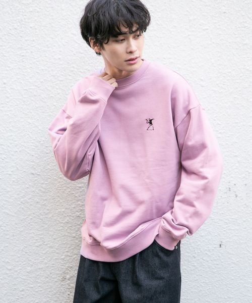 LOWRYS FARM(ローリーズファーム)の「BRANDALISEDコラボバンクシー2 261809(スウェット・メンズ・パープル/グレー/ブルー/グリーン・MEDIUM/LARGE)」の18枚目の写真