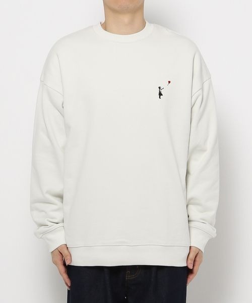 LOWRYS FARM(ローリーズファーム)の「BRANDALISEDコラボバンクシー2 261809(スウェット・メンズ・パープル/グレー/ブルー/グリーン・MEDIUM/LARGE)」の19枚目の写真