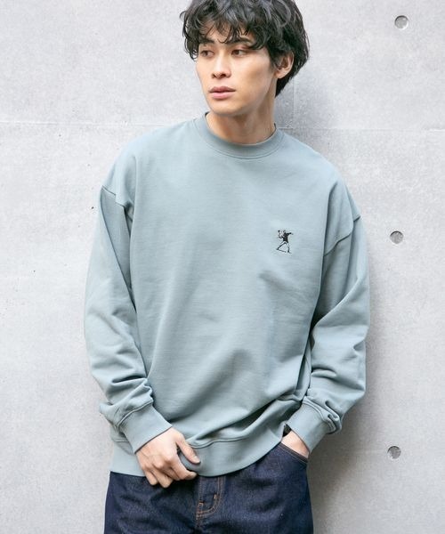 LOWRYS FARM(ローリーズファーム)の「BRANDALISEDコラボバンクシー2 261809(スウェット・メンズ・パープル/グレー/ブルー/グリーン・MEDIUM/LARGE)」の14枚目の写真