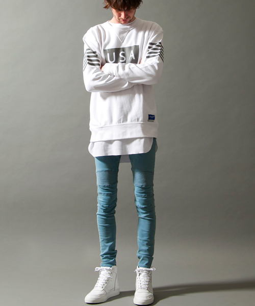 MONKEY TIME（モンキータイム）の「＜monkey time × Champion＞ ∴ RW/CREW ref/スウェット◆（スウェット・メンズ・ホワイト/ブラック・SMALL/LARGE/MEDIUM）」の9枚目の写真