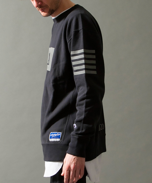 MONKEY TIME（モンキータイム）の「＜monkey time × Champion＞ ∴ RW/CREW ref/スウェット◆（スウェット・メンズ・ホワイト/ブラック・SMALL/LARGE/MEDIUM）」の10枚目の写真