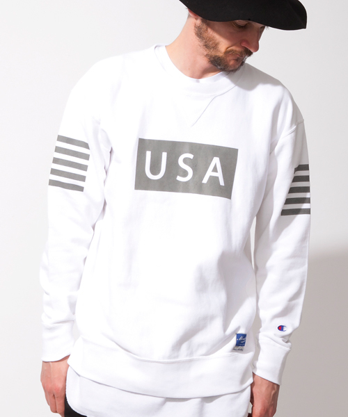 MONKEY TIME（モンキータイム）の「＜monkey time × Champion＞ ∴ RW/CREW ref/スウェット◆（スウェット・メンズ・ホワイト/ブラック・SMALL/LARGE/MEDIUM）」の17枚目の写真