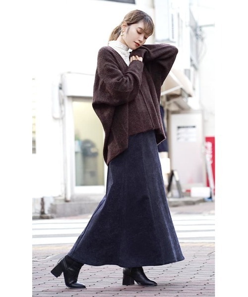 zootie(ズーティー)の「刺繍起毛レース メロウハイネックトップス(Tシャツ/カットソー・レディース・ブラック/オフホワイト・M)」の7枚目の写真