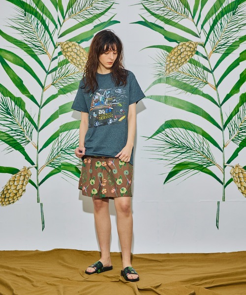 AlexanderLeeChang（アレキサンダーリーチャン）の「AlexanderLeeChang アレキサンダーリーチャン / ELECT T グラフィックプリントビッグシルエットTシャツ / AC012207（Tシャツ/カットソー・メンズ・ホワイト/ライム/チャコール・2/4/3）」の8枚目の写真